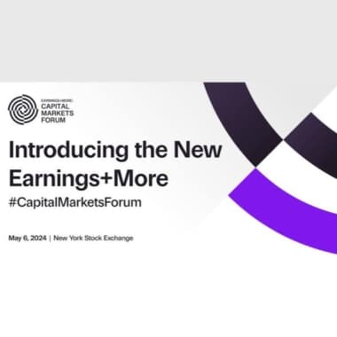 Earnings+More: Capital Markets Forum — обложка события