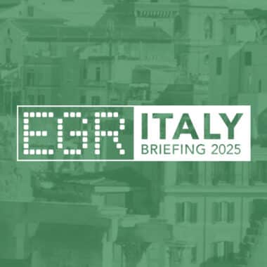 EGR Italy Briefing 2025 — обложка события