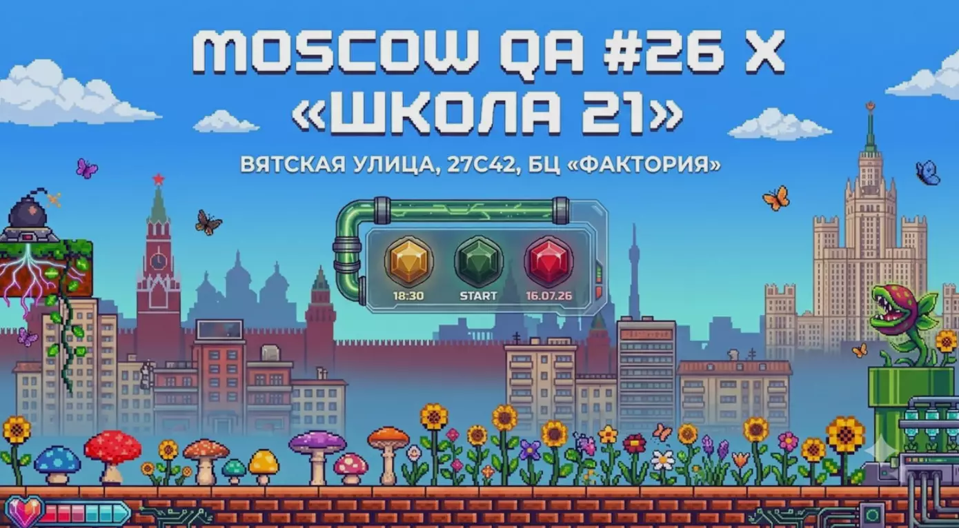 Moscow QA #26 x «Школа 21» — обложка события