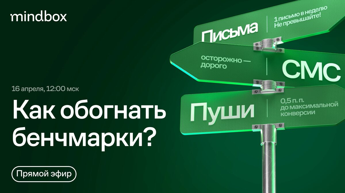 Письма, СМС, пуши в 2026: как обогнать бенчмарки — обложка события