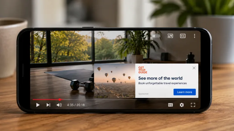 YouTube тестирует image ads в горизонтальном mobile: что это значит для арбитража