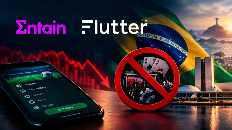Flutter и Entain пересмотрели прогнозы на 2026 год из-за запрета онлайн-гемблинга в Бразилии
