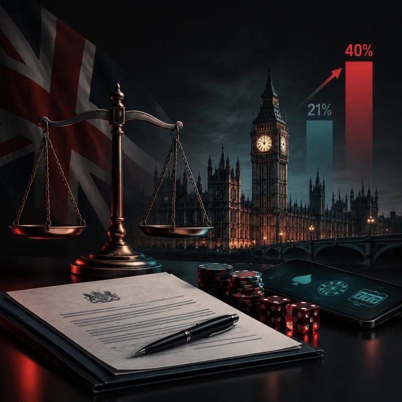 Налог на онлайн-гемблинг в Британии вырос с 21% до 40%