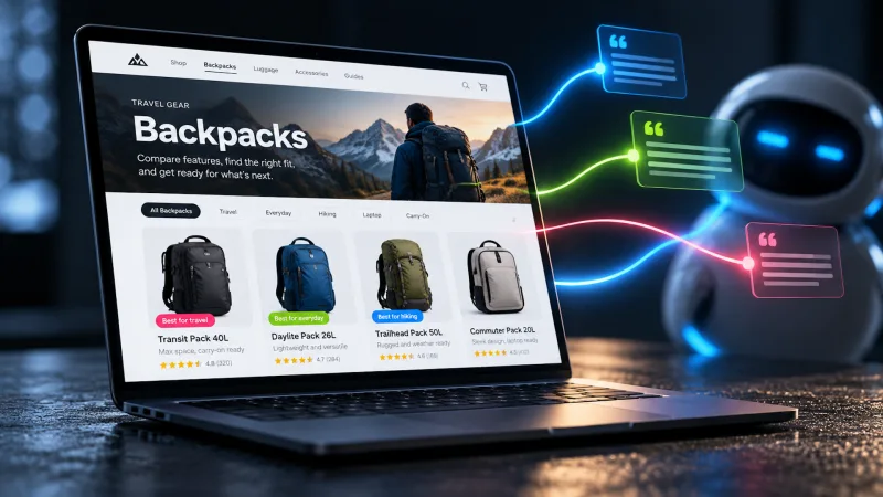 How ecommerce category pages can earn AI search citations