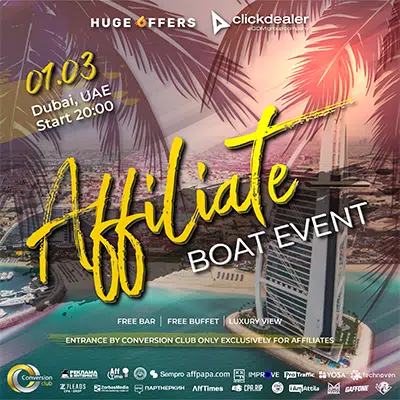 Affiliate Boat Dubai 2022 #2 — event cover